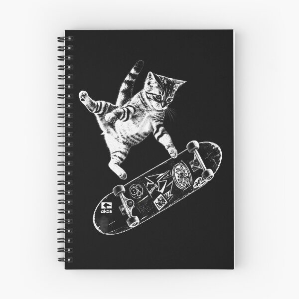 Item preview, Retro Skateboarding Cat designed and sold by burrito-site.