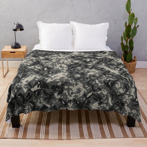 Item preview, Gray Camo Digital Camouflage Patterns in Grey Shades and Black designed and sold by ShopieHome.