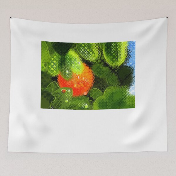 Item preview, Halftone Dewy Citrus Branch designed and sold by taiannacordy.