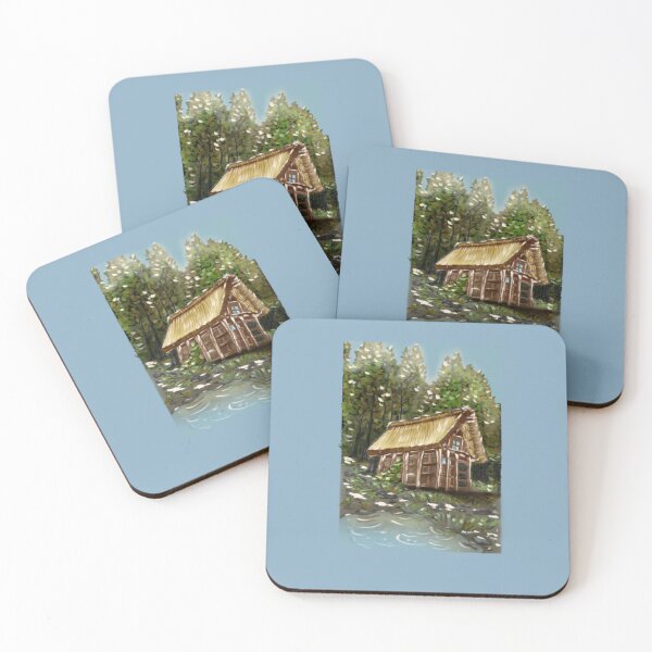 Item preview, Cozy Woodland Cabin by the Lake – Peaceful Forest Retreat designed and sold by Xt1na-Rabin4uk.