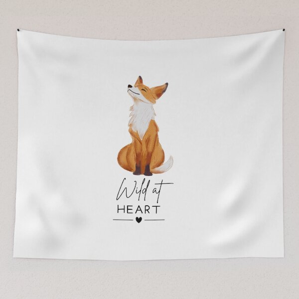 Item preview, Wild at Heart Watercolor Fox Design designed and sold by FlareCraftStudio.