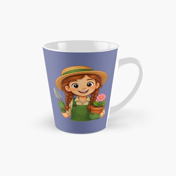 Item preview, Cute Female Gardener Illustration with Plants and Flowers designed and sold by Theproxmrt.