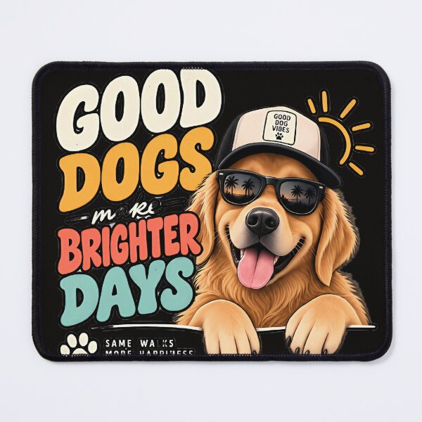 Item preview, Good Dogs Make Brighter Days – Golden Retriever Gift designed and sold by MiSuPa Studio.