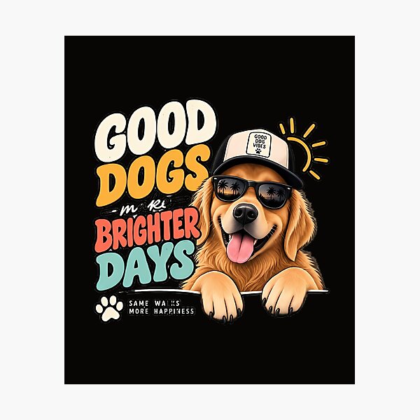 Artikelvorschau, Gute Hunde machen den Tag schöner – Geschenk für Golden Retriever entworfen und verkauft von MiSuPa Studio.