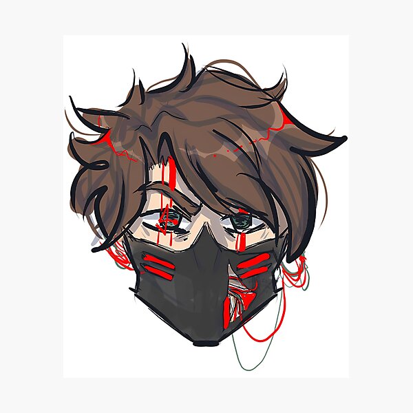 Item preview, Generation Loss Ranboo Sticker designed and sold by CharLem-mons.