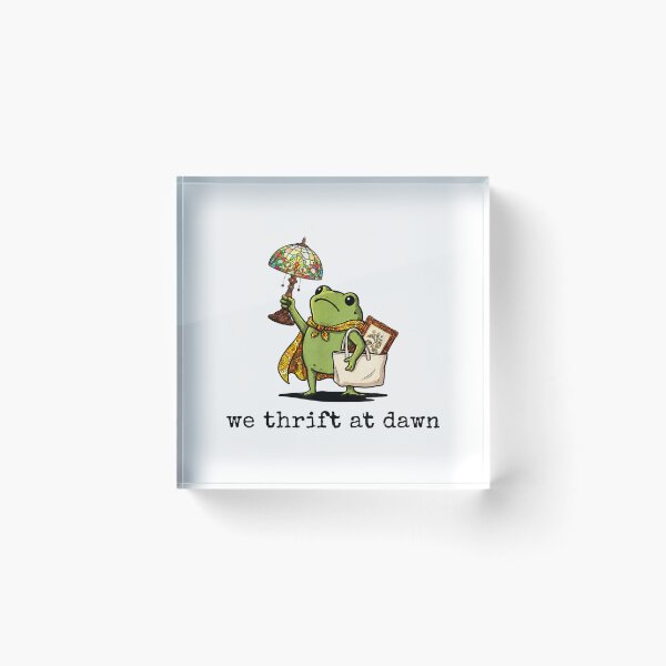 Item preview, We Thrift At Dawn Thrifting Frog Lover Graphic designed and sold by LakenDraphil.