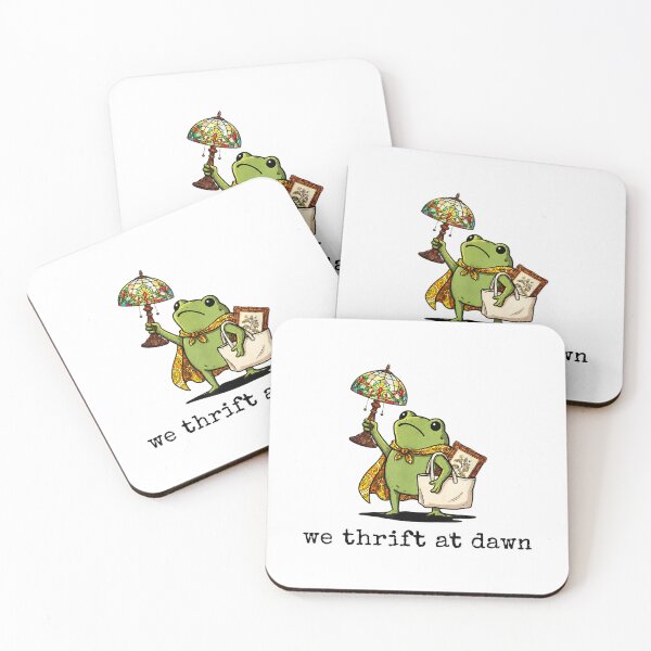Item preview, We Thrift At Dawn Thrifting Frog Lover Graphic designed and sold by LakenDraphil.