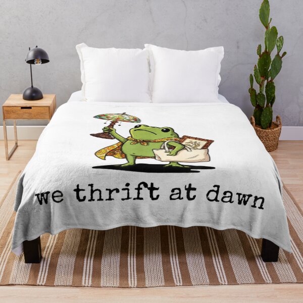 Item preview, We Thrift At Dawn Thrifting Frog Lover Graphic designed and sold by LakenDraphil.