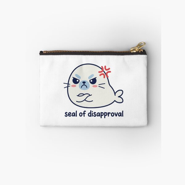 Item preview, Seal Of Disapproval Funny Angry Baby Seal Kawaii Sarcastic Desk Office Pun Meme designed and sold by raedattia.