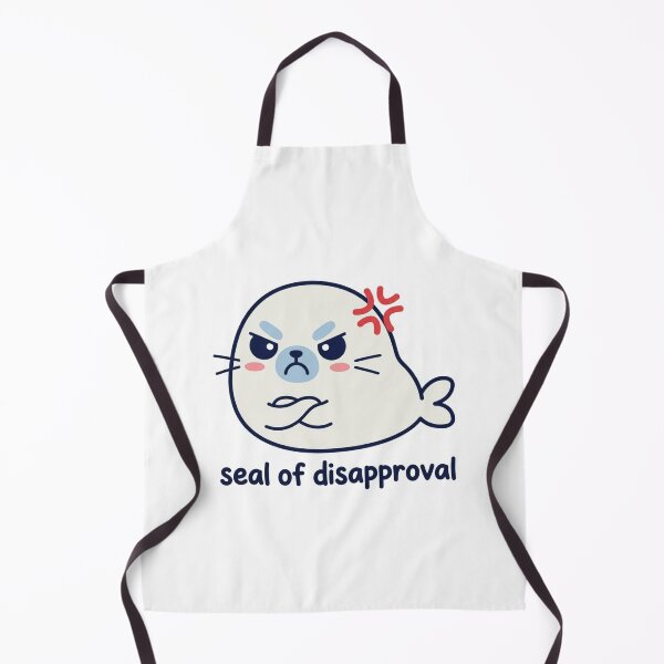 Item preview, Seal Of Disapproval Funny Angry Baby Seal Kawaii Sarcastic Desk Office Pun Meme designed and sold by raedattia.