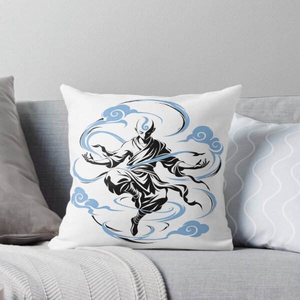 Item preview, Air Elemental Monk Martial Arts Wind Master Zen Illustration designed and sold by zzz888.