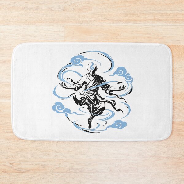 Item preview, Air Elemental Monk Martial Arts Wind Master Zen Illustration designed and sold by zzz888.