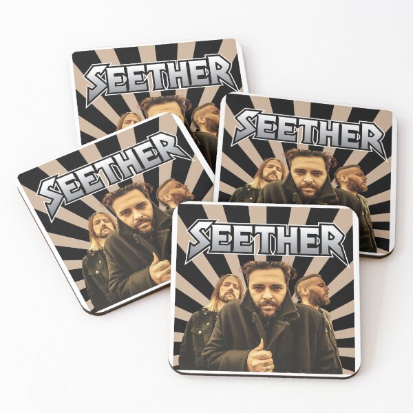 Item preview, Seether Band Retro Sunburst Rock Design designed and sold by BorisPouros.