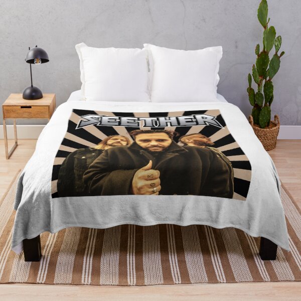 Item preview, Seether Band Retro Sunburst Rock Design designed and sold by BorisPouros.