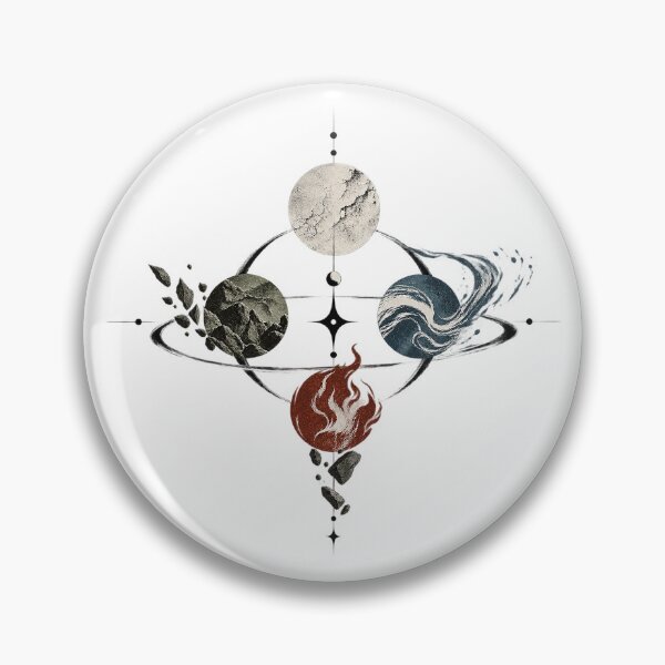 Item preview, Four Elements Sacred Geometry Celestial Alchemy Cosmic Art designed and sold by zzz888.