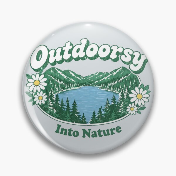 Item preview, Outdoorsy Groovy Floral Lake Into Nature designed and sold by HowToCanadian.