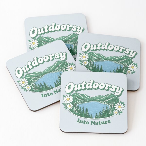 Item preview, Outdoorsy Groovy Floral Lake Into Nature designed and sold by HowToCanadian.