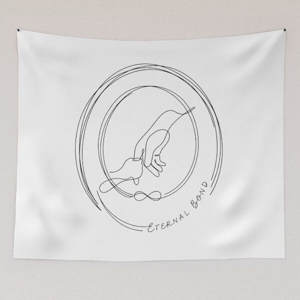 Item preview, Eternal Bond Minimalist Parent Child Line Art designed and sold by Ahmed Boss.
