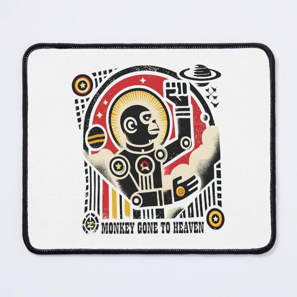 Item preview, Monkey Gone To Heaven Cosmic Robot Retro Art designed and sold by BorisPouros.