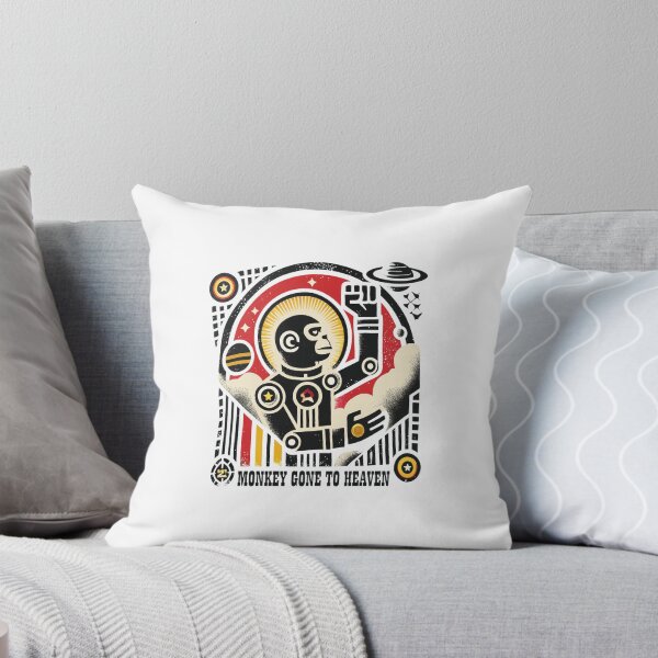 Item preview, Monkey Gone To Heaven Cosmic Robot Retro Art designed and sold by BorisPouros.