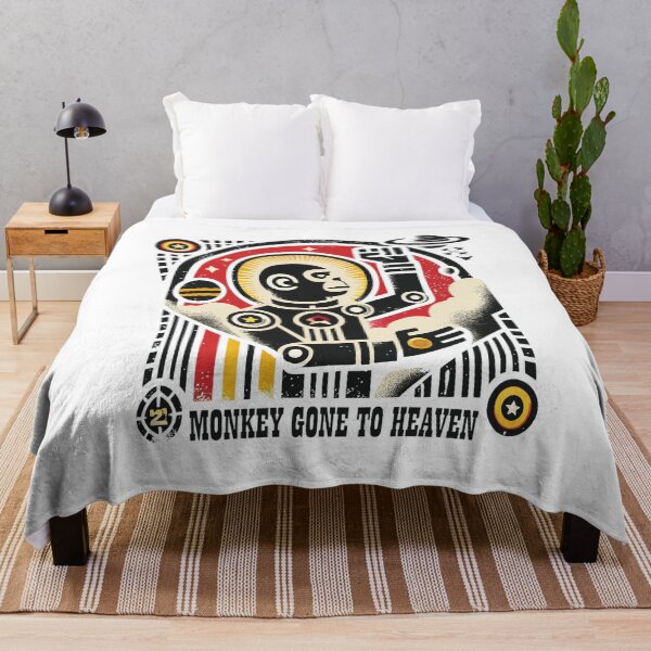 Item preview, Monkey Gone To Heaven Cosmic Robot Retro Art designed and sold by BorisPouros.