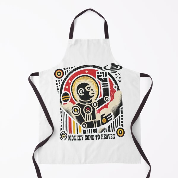 Item preview, Monkey Gone To Heaven Cosmic Robot Retro Art designed and sold by BorisPouros.