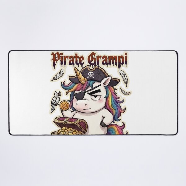 Item preview, Pirate Grampi No Treasure No Coffee Funny Halloween Unicorn designed and sold by Sitred123.