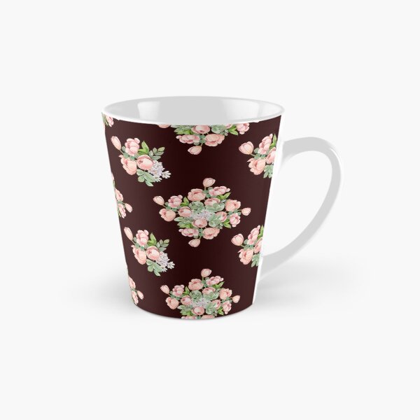 Item preview, Dark Brown Pink Tulip Floral Seamless Pattern designed and sold by ​Jyoti Digital Artist.
