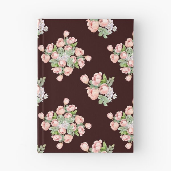 Item preview, Dark Brown Pink Tulip Floral Seamless Pattern designed and sold by ​Jyoti Digital Artist.