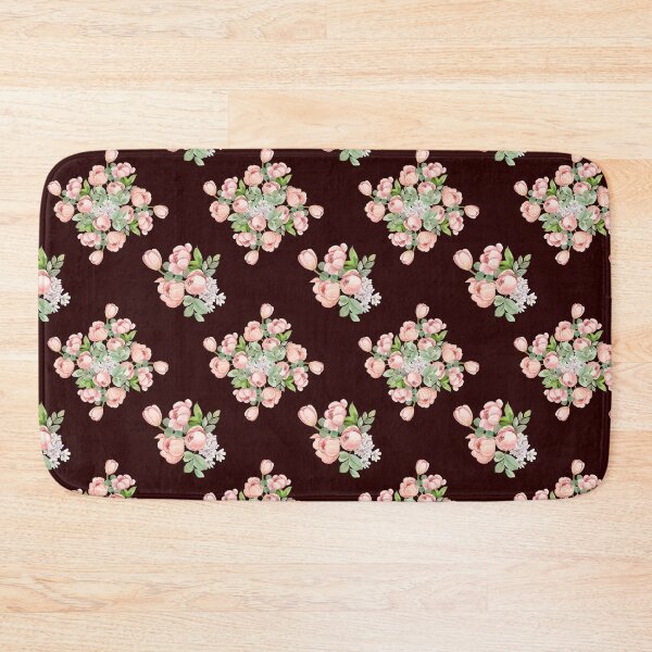 Item preview, Dark Brown Pink Tulip Floral Seamless Pattern designed and sold by ​Jyoti Digital Artist.