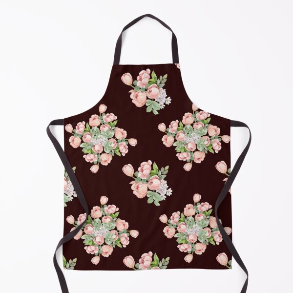 Item preview, Dark Brown Pink Tulip Floral Seamless Pattern designed and sold by ​Jyoti Digital Artist.