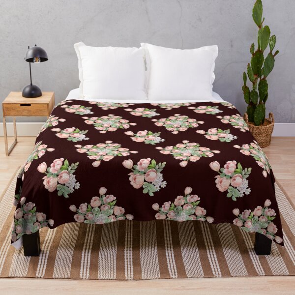 Item preview, Dark Brown Pink Tulip Floral Seamless Pattern designed and sold by Jyoti Digital Artist.