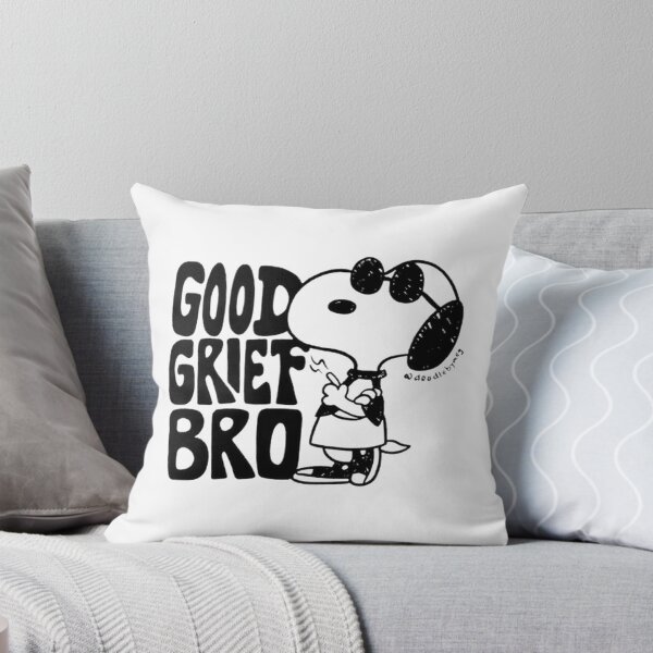 Item preview, Good Grief Bro Typography Design in Black Minimalist Style designed and sold by melchior19.