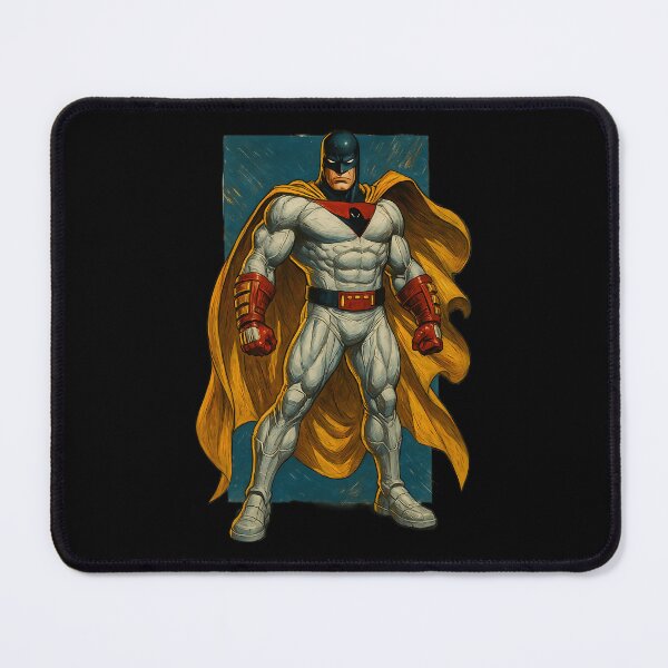 Item preview, Muscular Superhero In Cape Stance designed and sold by Megidaertasf.
