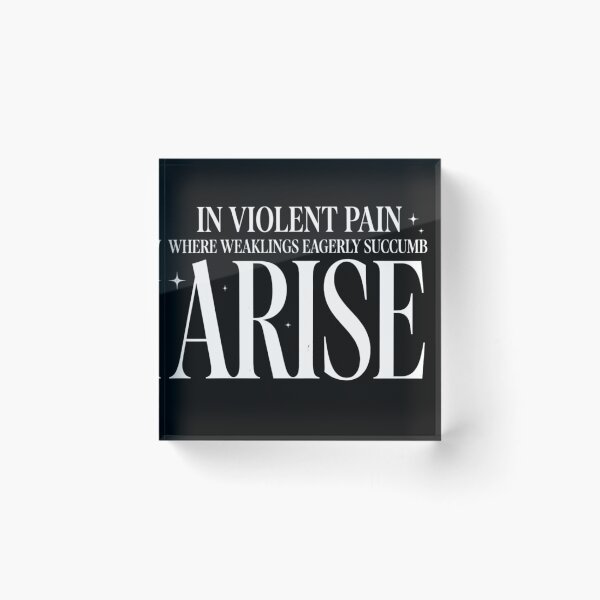 Item preview, Arise — In Violent Pain Where Weaklings Eagerly Succumb designed and sold by Obiechefu.