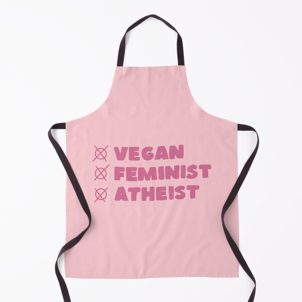 Item preview, vegan, feminist and atheist designed and sold by caramelrts.