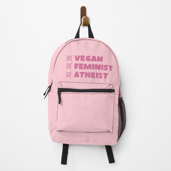 Item preview, vegan, feminist and atheist designed and sold by caramelrts.