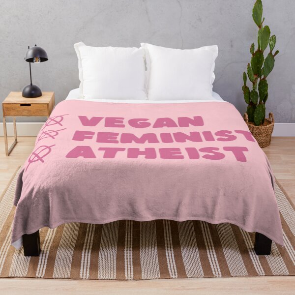 Item preview, vegan, feminist and atheist designed and sold by caramelrts.
