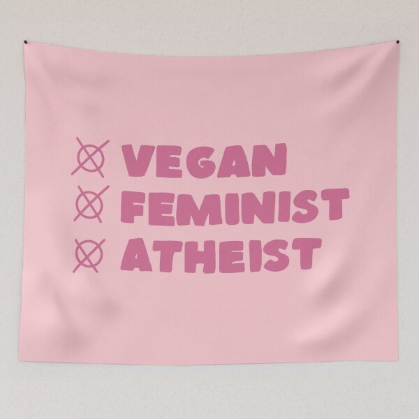 Artikelvorschau, vegan, feministisch und atheistisch entworfen und verkauft von caramelrts.