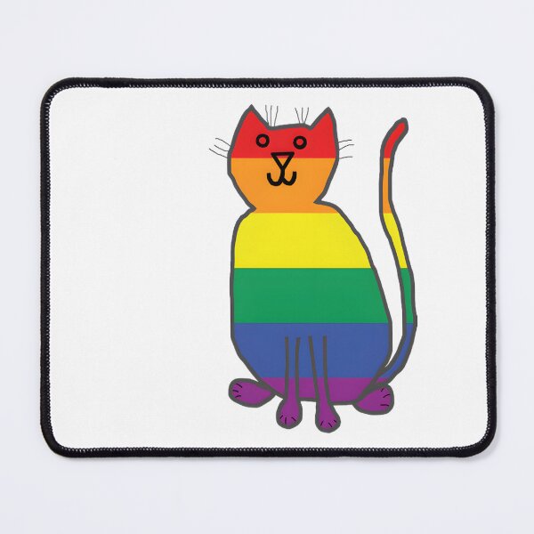 Item preview, Cute Kitty Cat with Pride Colors Illustration for Animal Lovers designed and sold by kidgoback.
