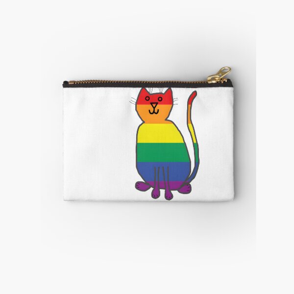 Item preview, Cute Kitty Cat with Pride Colors Illustration for Animal Lovers designed and sold by kidgoback.
