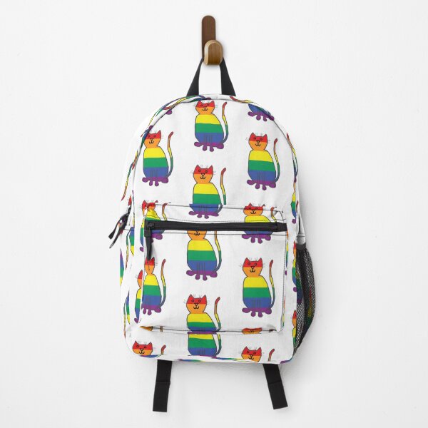 Item preview, Cute Kitty Cat with Pride Colors Illustration for Animal Lovers designed and sold by kidgoback.