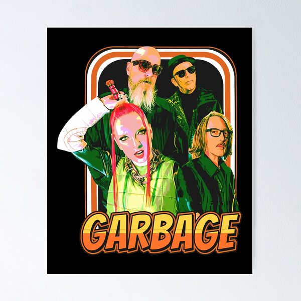Item preview, Garbage Band Retro Alternative Rock Art designed and sold by BorisPouros.