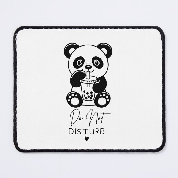 Item preview, Do Not Disturb Boba Panda Design designed and sold by FlareCraftStudio.