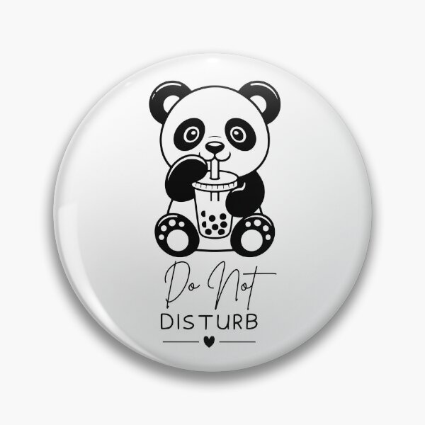 Item preview, Do Not Disturb Boba Panda Design designed and sold by FlareCraftStudio.