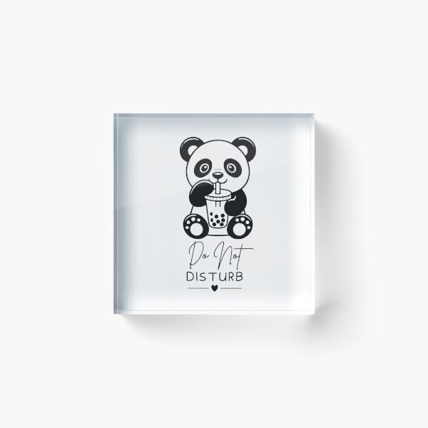 Item preview, Do Not Disturb Boba Panda Design designed and sold by FlareCraftStudio.
