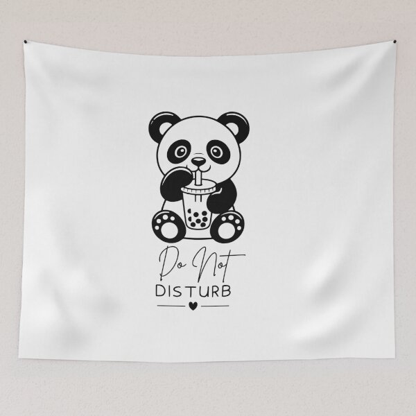 Item preview, Do Not Disturb Boba Panda Design designed and sold by FlareCraftStudio.