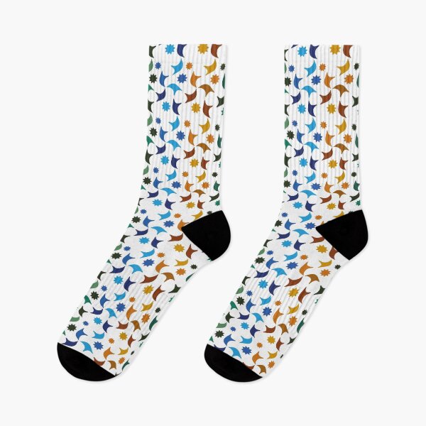 Item preview, Abstract geometric tessera of the Alhambra in Granada Arab art designed and sold by Sock Garden.