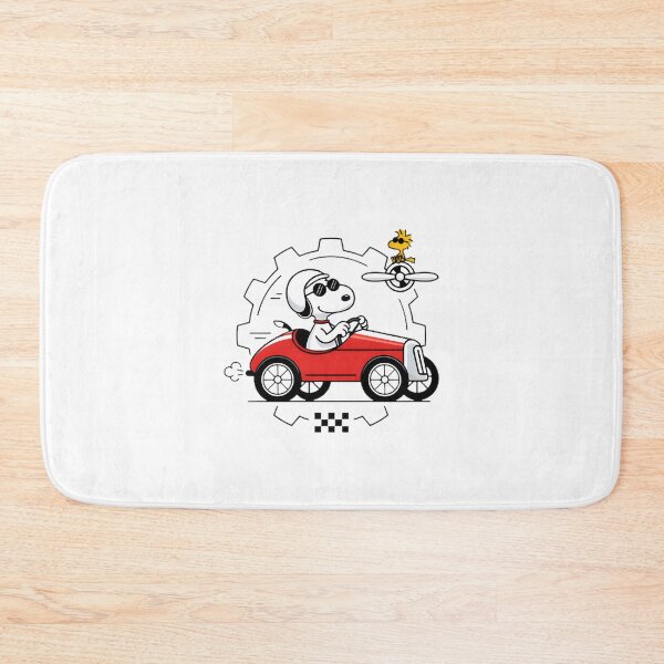 Item preview, Snoopy Driving Race Car with Woodstock Cute Cartoon Design designed and sold by Surface-arts.
