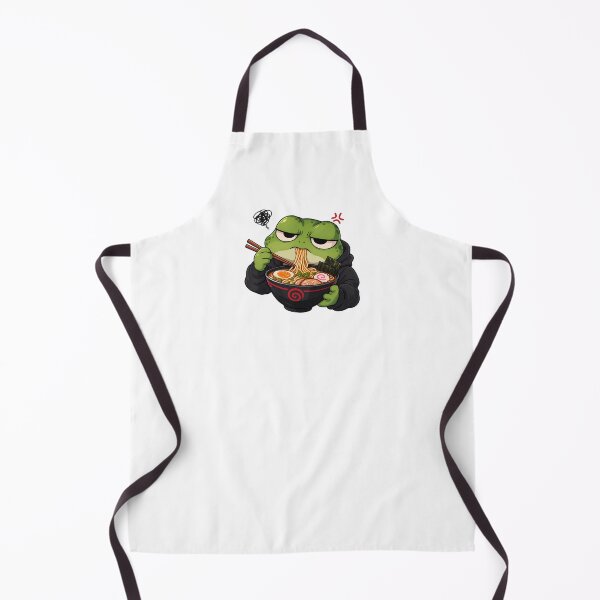 Item preview, Grumpy Frog Eating Ramen designed and sold by CutieGalore.